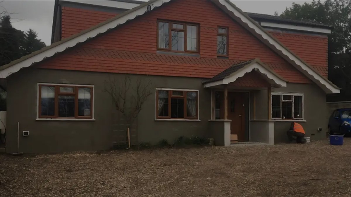 The house as found, before the structural alteration and loft build began