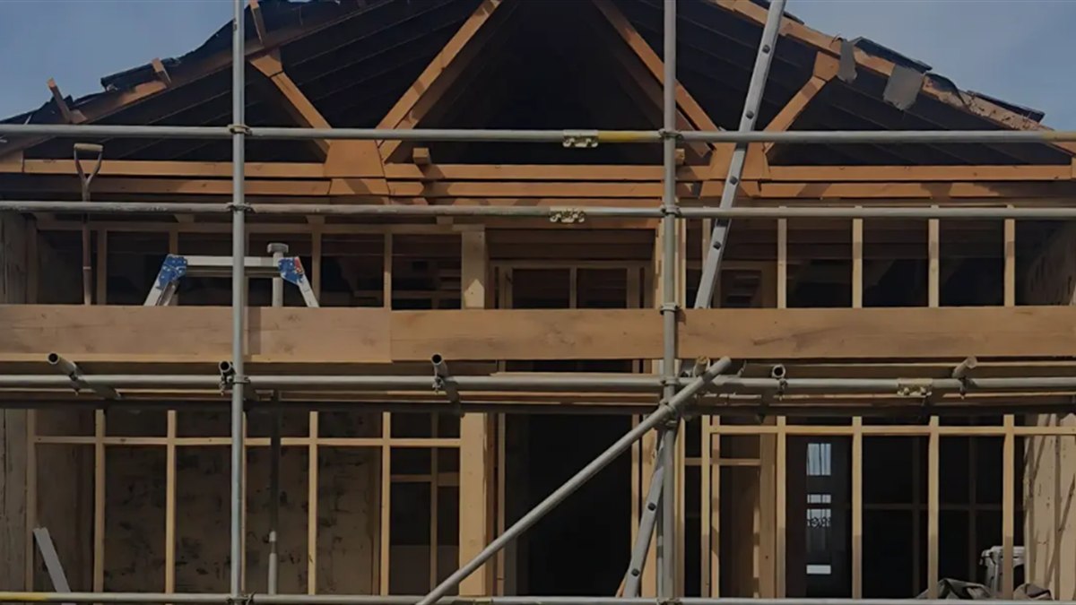 Roof and floor structure opened during the structural alteration and loft build